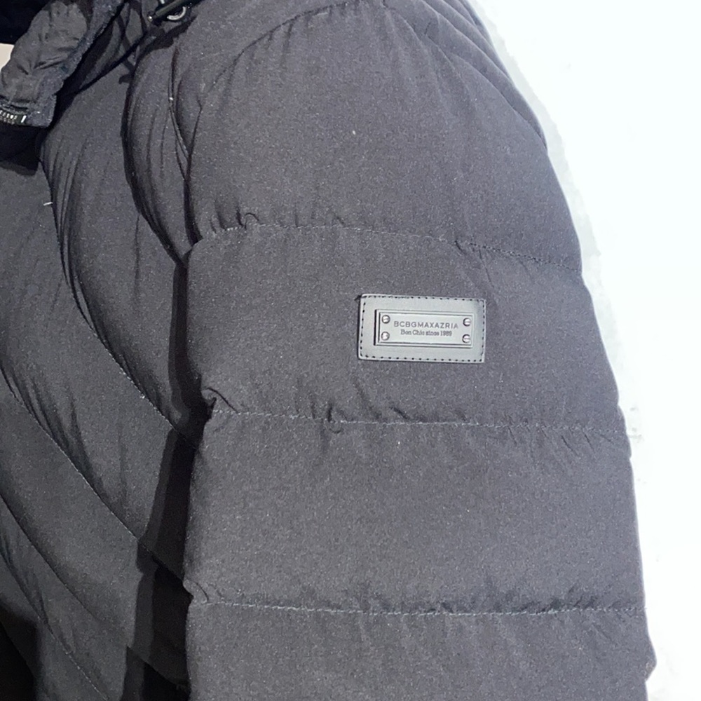 BCBG Black Puffer Coat - Picture 3 of 6